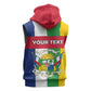 CAR Republic Day Sleeveless Zip Hoodie Zo Kwe Zo - African Pride