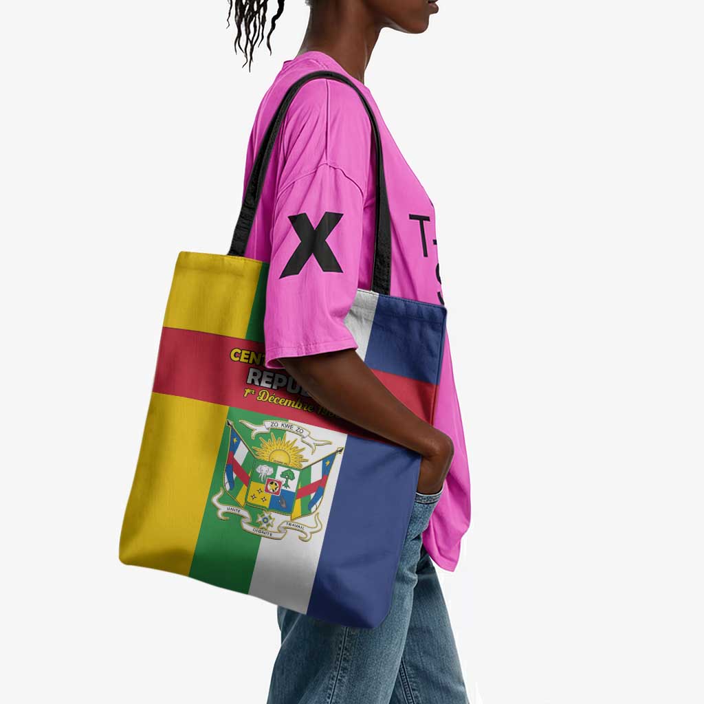 Central African Republic Tote Bag Happy Republic Day