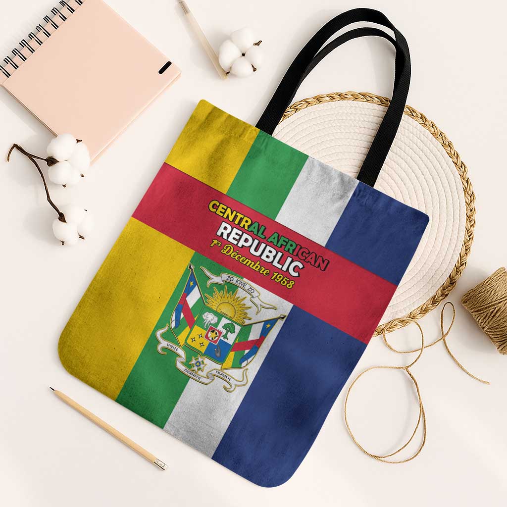 Central African Republic Tote Bag Happy Republic Day