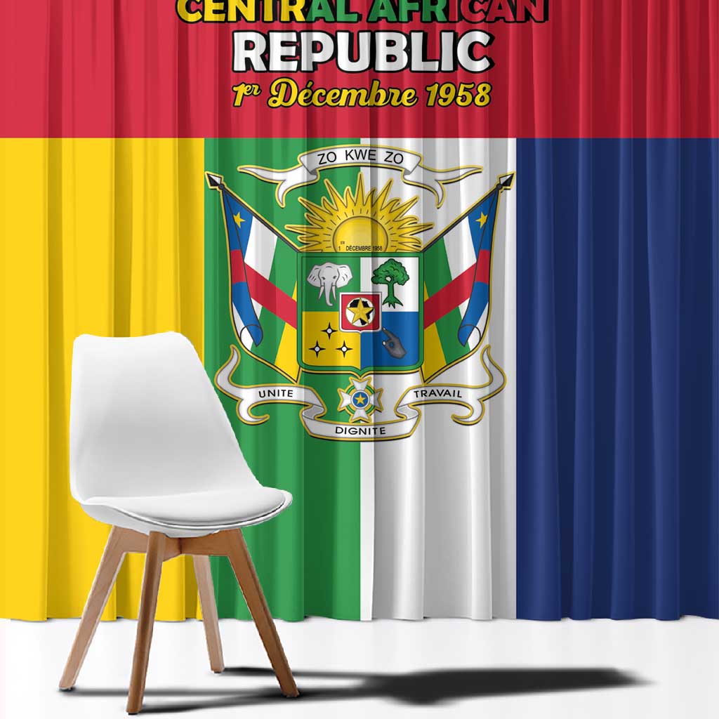 CAR Republic Day Window Curtain Zo Kwe Zo - African Pride