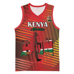 Kenya Athletics Basketball Jersey Go Champions Go LT15