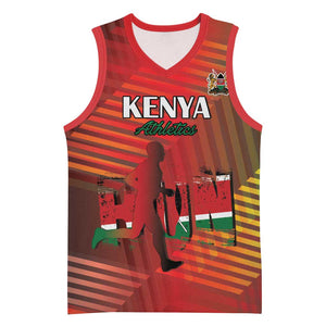 Kenya Athletics Basketball Jersey Go Champions Go LT15