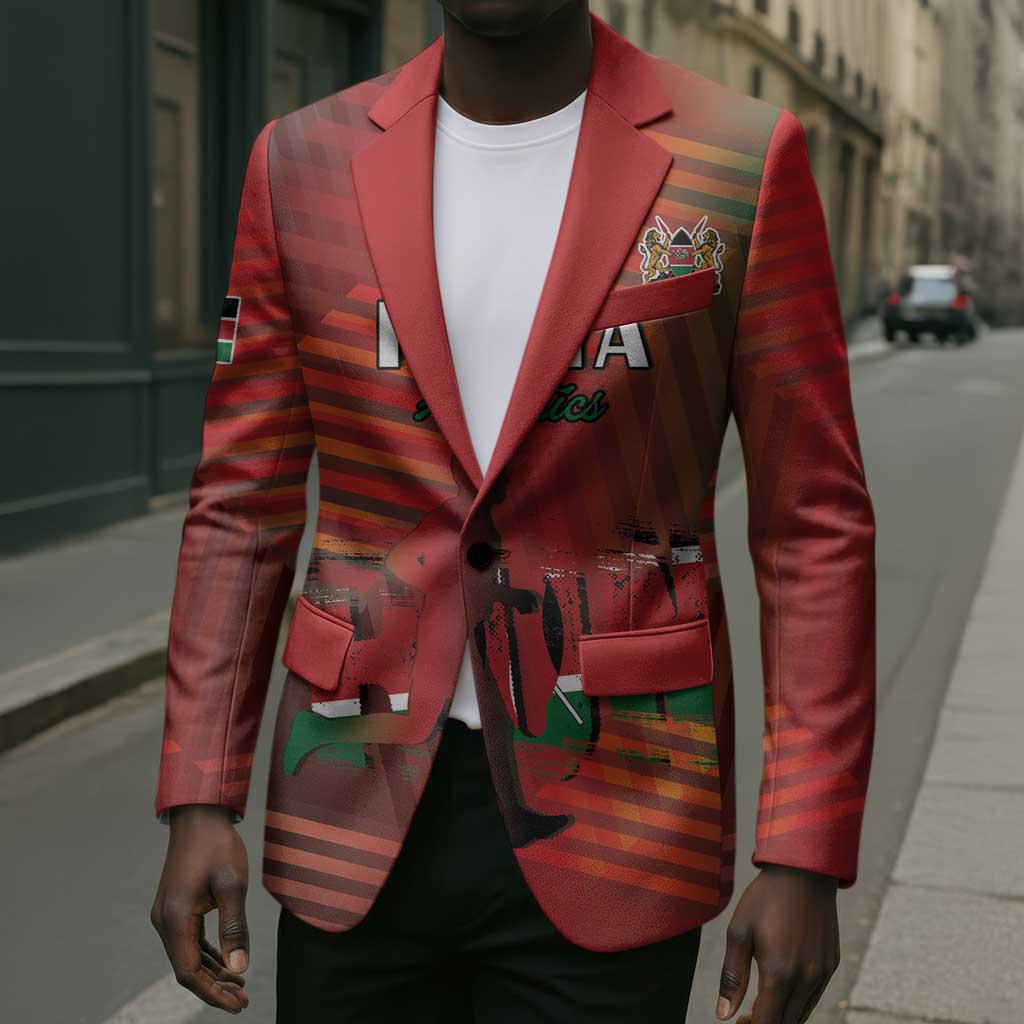 Custom Kenya Athletics Blazer Run Faster