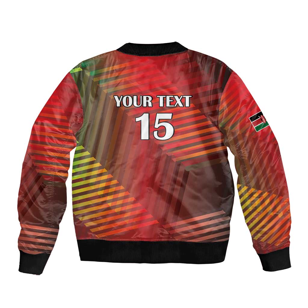 Kenya Athletics Bomber Jacket Go Champions Go - African Pride