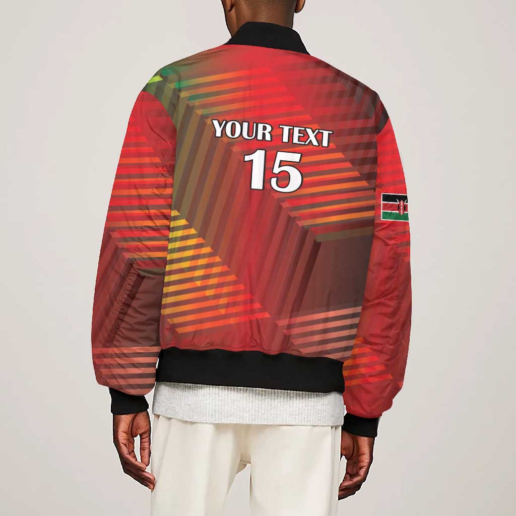 Kenya Athletics Bomber Jacket Go Champions Go - African Pride