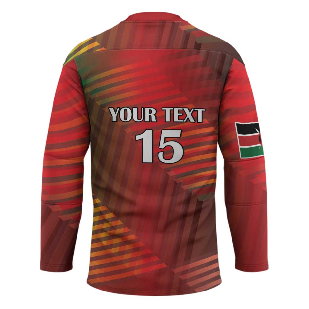 Custom Kenya Athletics Hockey Jersey Run Faster