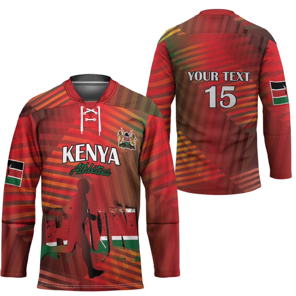 Custom Kenya Athletics Hockey Jersey Run Faster
