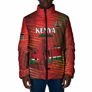 Custom Kenya Athletics Padded Jacket Run Faster