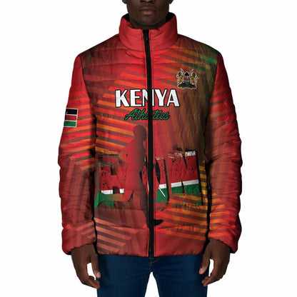 Custom Kenya Athletics Padded Jacket Run Faster