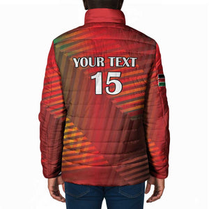 Custom Kenya Athletics Padded Jacket Run Faster