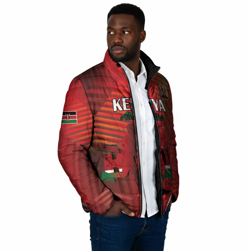 Custom Kenya Athletics Padded Jacket Run Faster