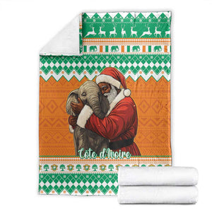 Afro Ivory Coast Christmas Blanket Black Santa Afishapa - African Pattern