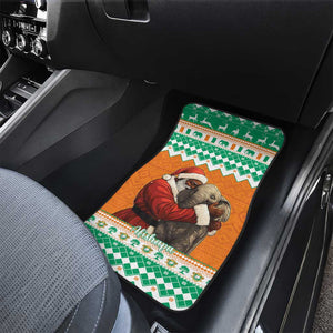 Afro Ivory Coast Christmas Car Mats Black Santa Afishapa - African Pattern