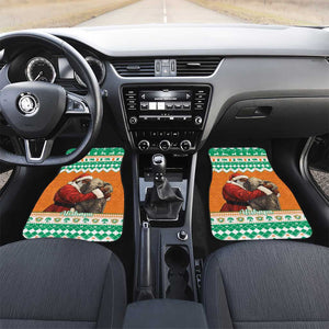 Afro Ivory Coast Christmas Car Mats Black Santa Afishapa - African Pattern