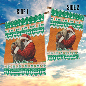 Afro Ivory Coast Christmas Garden Flag Black Santa Afishapa - African Pattern