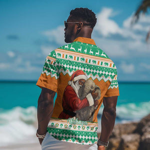 Afro Ivory Coast Christmas Hawaiian Shirt Black Santa Afishapa - African Pattern