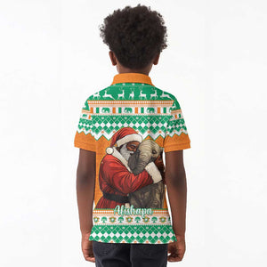 Afro Ivory Coast Christmas Kid Polo Shirt Black Santa Afishapa - African Pattern