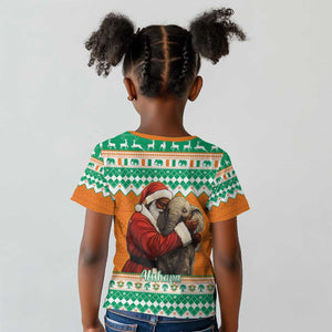 Afro Ivory Coast Christmas Kid T shirt Black Santa Afishapa - African Pattern