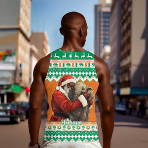 Afro Ivory Coast Christmas Men Tank Top Black Santa Afishapa - African Pattern