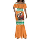 Afro Ivory Coast Christmas Mermaid Dress Black Santa Afishapa - African Pattern
