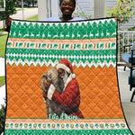 Afro Ivory Coast Christmas Quilt Black Santa Afishapa - African Pattern