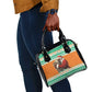 Afro Ivory Coast Christmas Shoulder Handbag Black Santa Afishapa - African Pattern