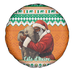 Afro Ivory Coast Christmas Spare Tire Cover Black Santa Afishapa - African Pattern