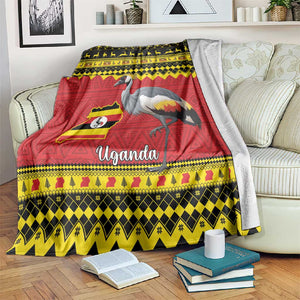 Afro Uganda Christmas Blanket Grey Crowned Crane Sekukkulu Ennugi