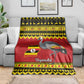 Afro Uganda Christmas Blanket Grey Crowned Crane Sekukkulu Ennugi