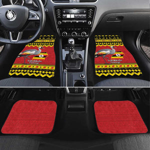 Afro Uganda Christmas Car Mats Grey Crowned Crane Sekukkulu Ennugi