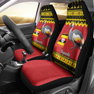 Afro Uganda Christmas Car Seat Cover Grey Crowned Crane Sekukkulu Ennugi