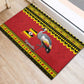 Afro Uganda Christmas Rubber Doormat Grey Crowned Crane Sekukkulu Ennugi