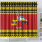 Afro Uganda Christmas Shower Curtain Grey Crowned Crane Sekukkulu Ennugi