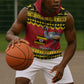 Afro Uganda Christmas Sleeveless Hoodie Grey Crowned Crane Sekukkulu Ennugi - African Pride