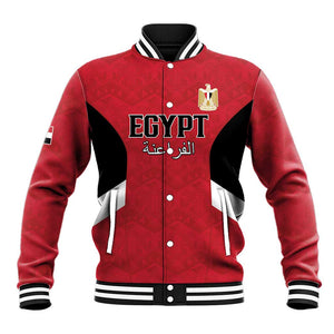 Custom Egypt Football Baseball Jacket Pharaohs Road To The World 2026 - African Pride