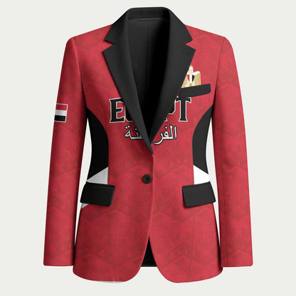 Custom Egypt Football Blazer Pharaohs Road To The World 2026 - African Pride