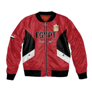 Custom Egypt Football Bomber Jacket Pharaohs Road To The World 2026 - African Pride