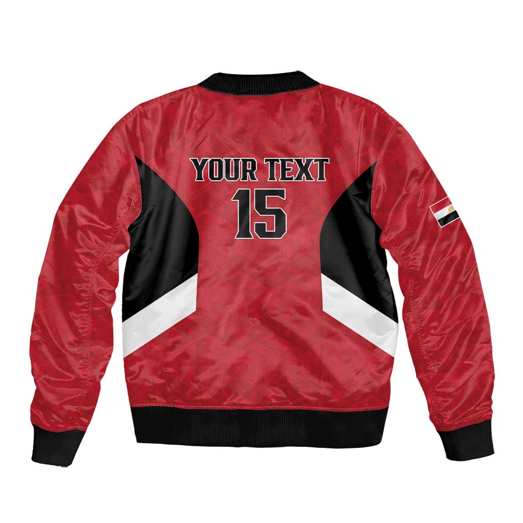 Custom Egypt Football Bomber Jacket Pharaohs Road To The World 2026 - African Pride