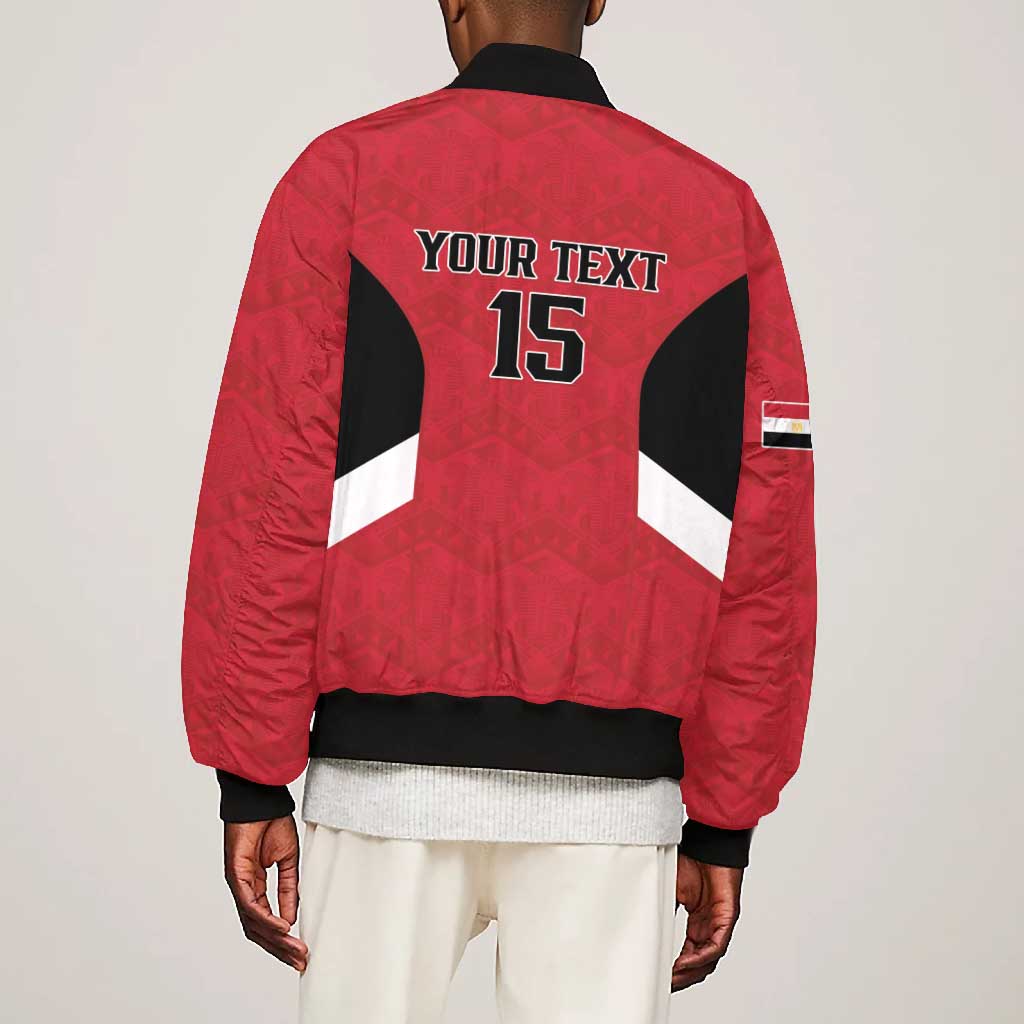 Custom Egypt Football Bomber Jacket Pharaohs Road To The World 2026 - African Pride