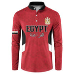 Custom Egypt Football Button Sweatshirt Pharaohs Road To The World 2026