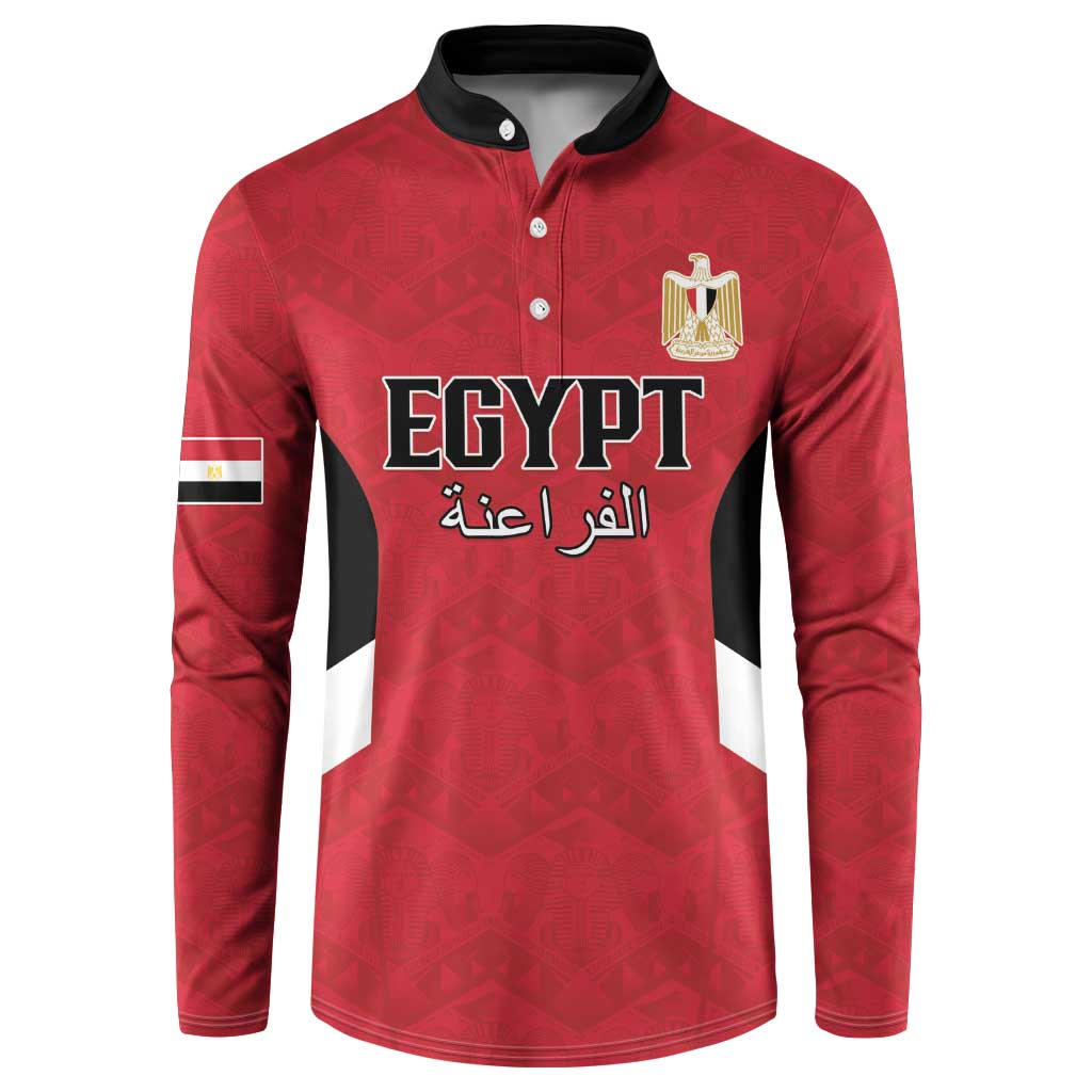 Custom Egypt Football Button Sweatshirt Pharaohs Road To The World 2026