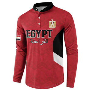 Custom Egypt Football Button Sweatshirt Pharaohs Road To The World 2026