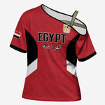 Custom Egypt Football Cross Shoulder Shirt Pharaohs Road To The World 2026 - African Pride