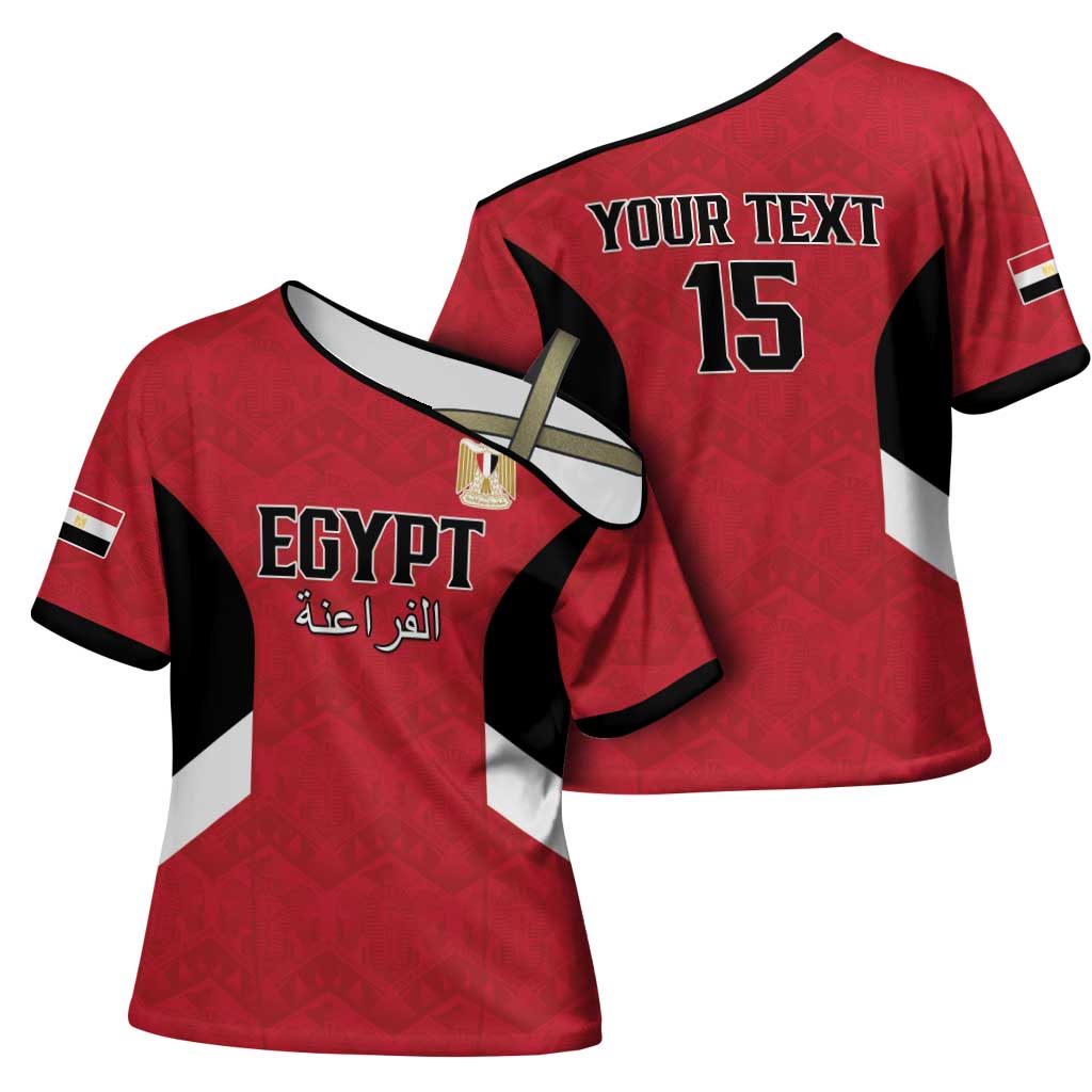 Custom Egypt Football Cross Shoulder Shirt Pharaohs Road To The World 2026 - African Pride