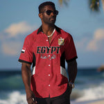 Custom Egypt Football Hawaiian Shirt Pharaohs Road To The World 2026 - African Pride