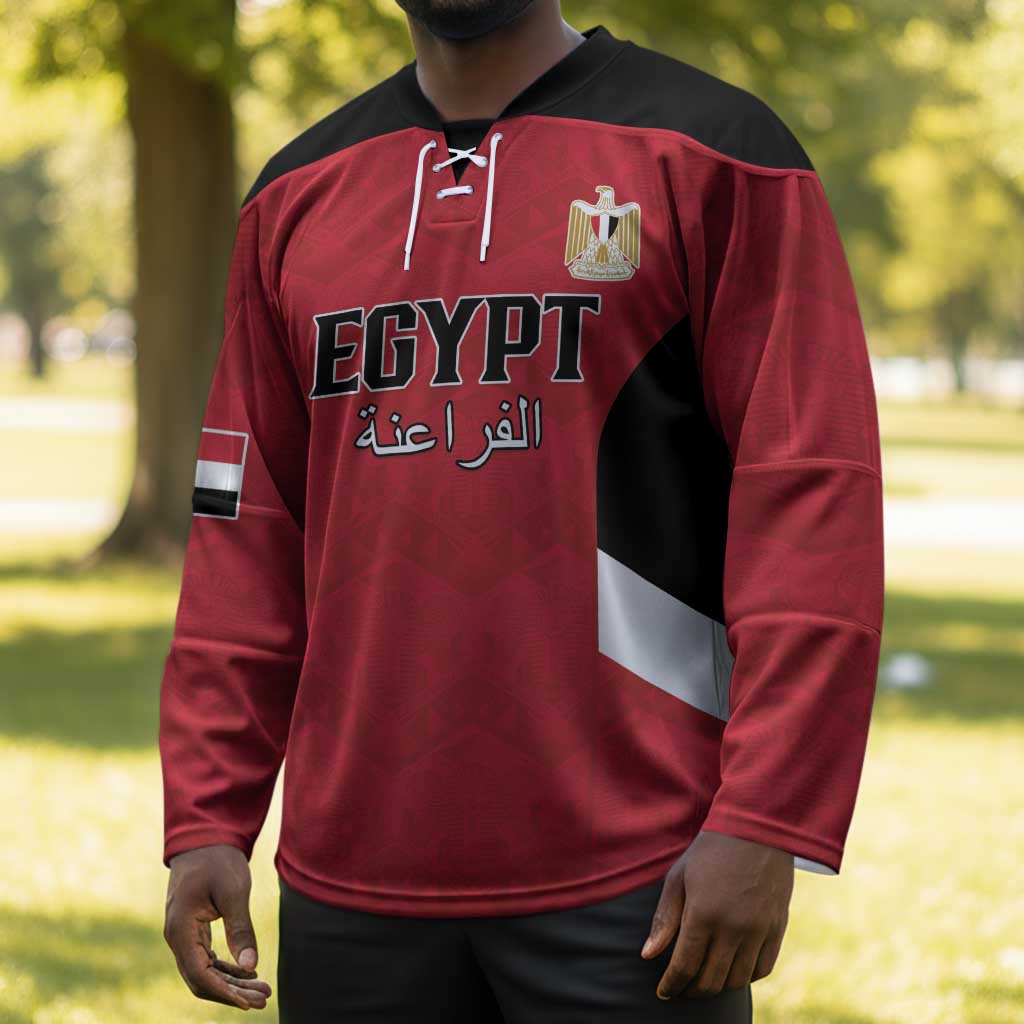 Custom Egypt Football Hockey Jersey Pharaohs Road To The World 2026 - African Pride