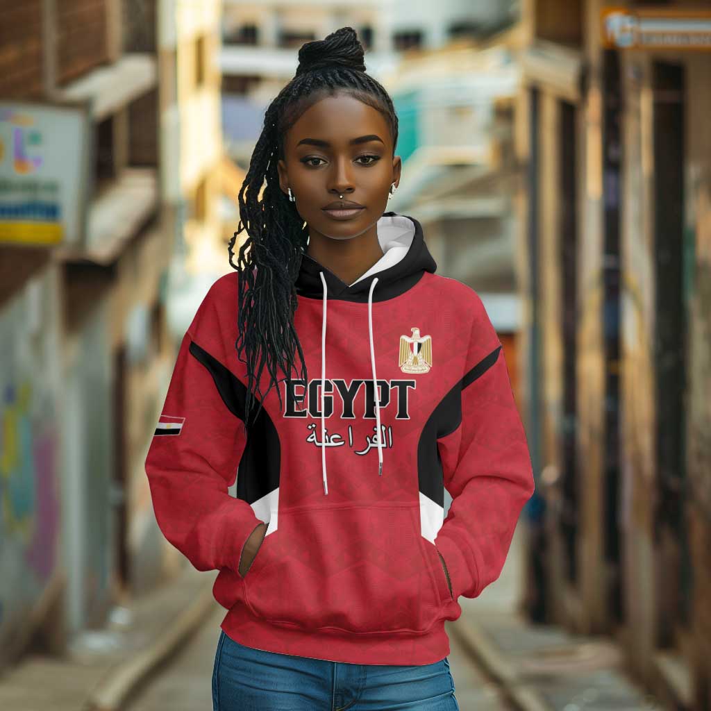 Custom Egypt Football Hoodie Pharaohs Road To The World 2026 - African Pride