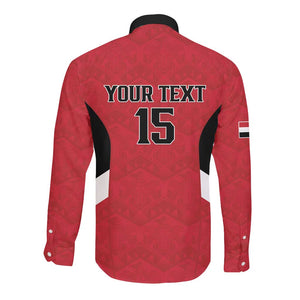 Custom Egypt Football Long Sleeve Button Shirt Pharaohs Road To The World 2026 - African Pride