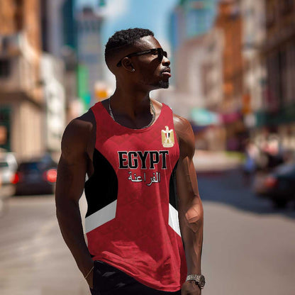 Custom Egypt Football Men Tank Top Pharaohs Road To The World 2026 - African Pride