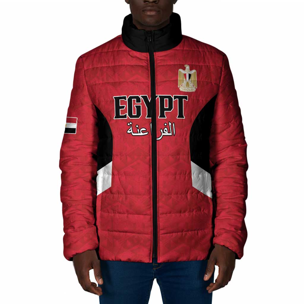 Custom Egypt Football Padded Jacket Pharaohs Road To The World 2026 - African Pride